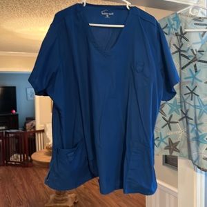 Uniform advantage pocket scrub top, royal blue, 4x